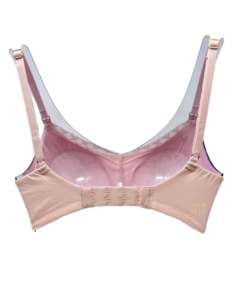Natori 765058 Bliss Blushing Pink Cotton Wire Free Nursing Bra myselflingerie.com