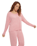 UGG 1129977 Clay Pink Hearts Jersey Birgit Pajamas Set II myselflingerie.com