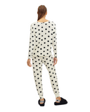 UGG 1129977 White/Black Dot Jersey Birgit Pajamas Set II myselflingerie.com