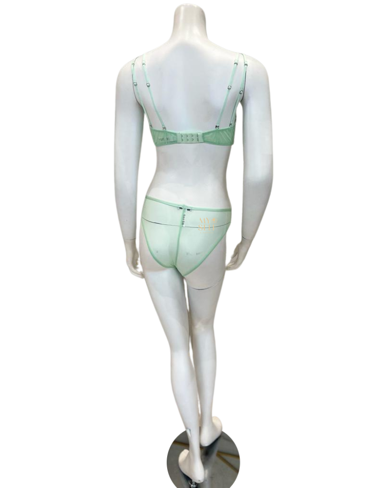 Cosabella MAASA1301 + 0541 Lagoon Mint Bralette & Bikini Set myselflingerie.com