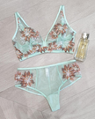 Cosabella MAASA1321 + 0741 Lagoon Mint Curvy Bralette & Hotpant Set myselflingerie.com