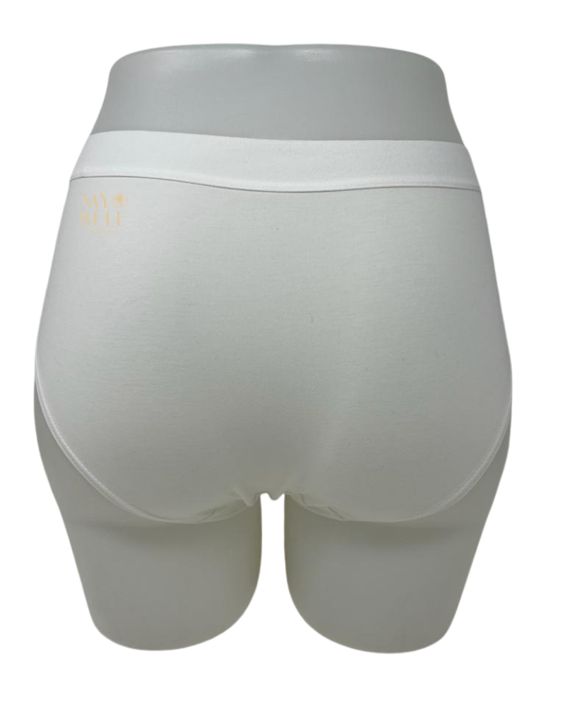 DKNY DK5005 White Classic DKNY Cotton Bikini myselflingerie.com