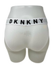 DKNY DK4513 White Wide Waistband DKNY Cotton Bikini myselflingerie.com