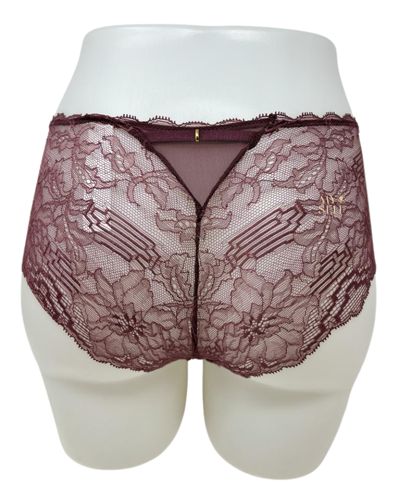 Chantelle 13L4 Prune Waltz Lace Hipster myselflingerie.com