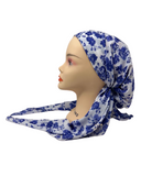 Nicsessories Royal Roses Print Pre-Tied Bandanna with Full Non Slip Grip myselflingerie.com