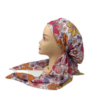 Nicsessories Whimsical Floral Pre-Tied Bandanna with Full Non Slip Grip