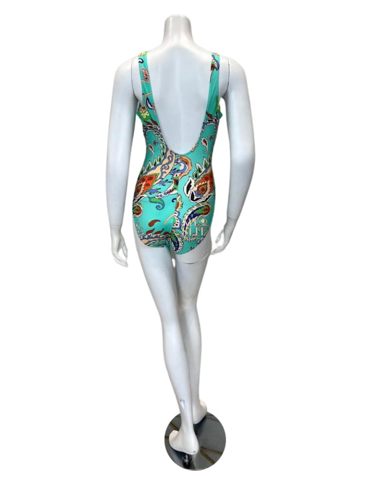 Furstenberg 286/38157C Turquoise Watercolor Underwire Swimsuit myselflingerie.com