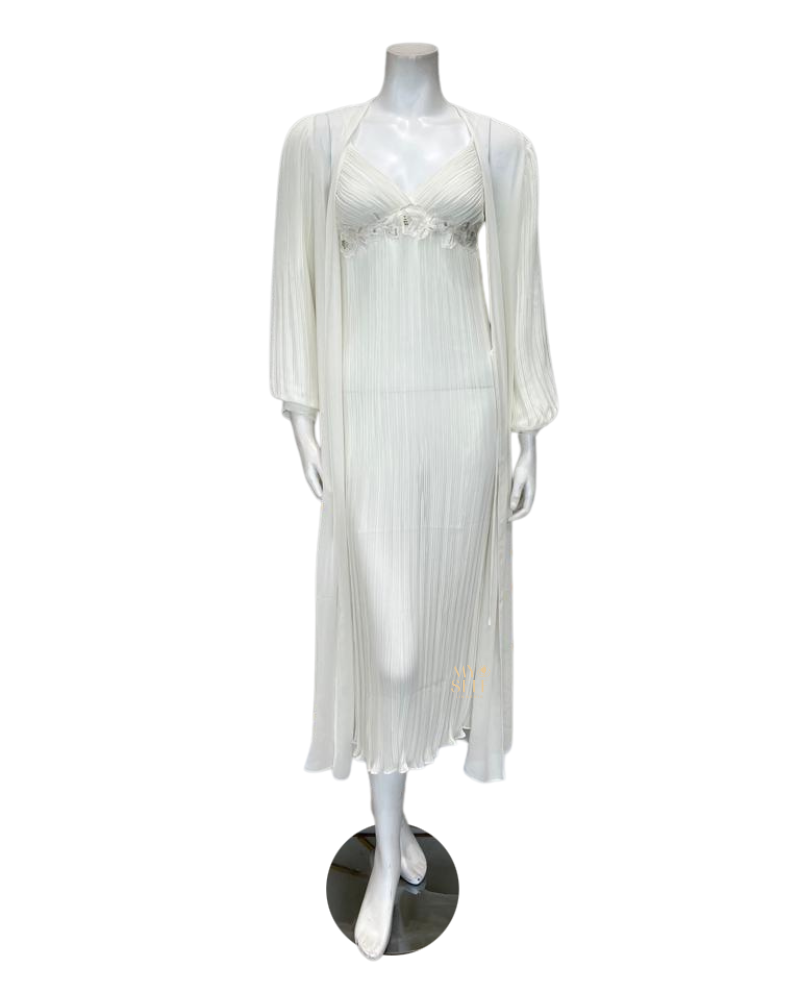 Rya Collection 702 + 703 Ivory True Love Gown & Robe Set myselflingerie.com