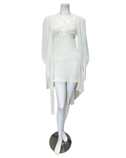 Rya Collection 704 + 706 Ivory True Love Chemise & Wrap Set myselflingerie.com