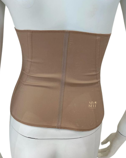 Squeem 26PW Beige Waist Cincher myselflingerie.com.