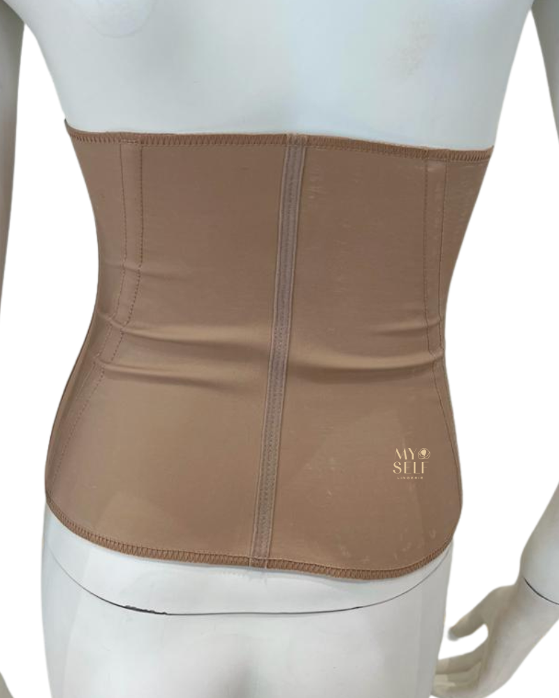 Squeem 26PW Beige Waist Cincher myselflingerie.com.