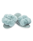 Memoi MZP05446 Luxe Pompom Plush Slippers myselflingerie.com