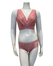 Cosabella NEVER1388 + 07ZL Jaipur Pink Ultra Curvy Longline Bralette & Panty Set myselflingerie.com
