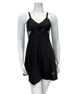 Rya Collection 591 + 593 Tania Black Chemise and Wrap Set myselflingerie.com