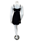Rya Collection 591 + 593 Tania Black Chemise and Wrap Set myselflingerie.com
