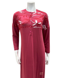 Plush PM SS22N23A Cranberry Dolman Sleeves Pull On Nightgown myselflingerie.com