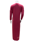 Plush PM SS22N23A Cranberry Dolman Sleeves Pull On Nightgown myselflingerie.com