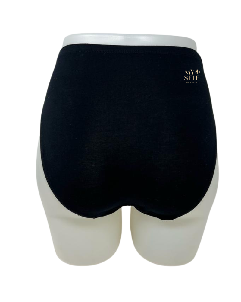 Elita EL4040 Black Cotton Hipster myselflingerie.com