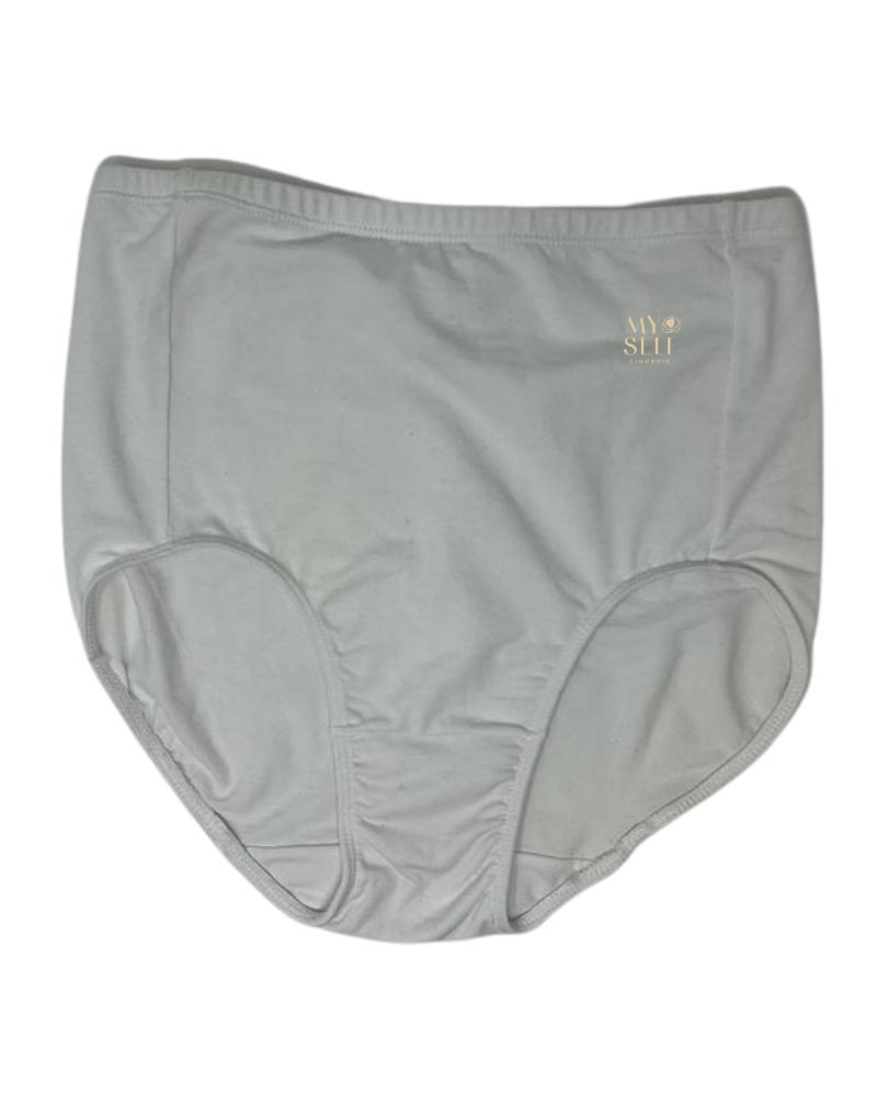 Elita EL4027 White Cotton Full Brief myselflingerie.com