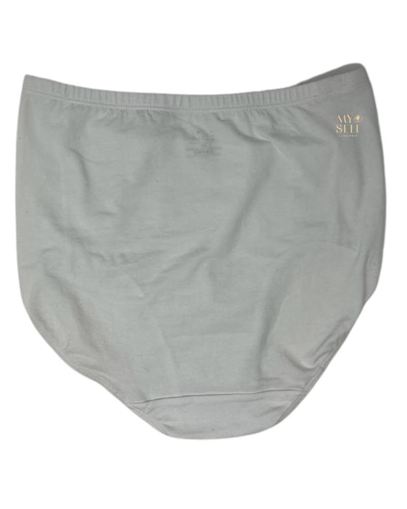 Elita EL4027 White Cotton Full Brief myselflingerie.com