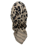 Cherie SP241 Taupe Leopard Print Pre-Tied Open Back Bandanna myselflingerie.com