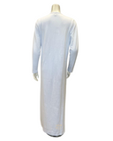 Nico Italy AG815WT White Screen Print Snap Front Cotton Nightgown myselflingerie.com