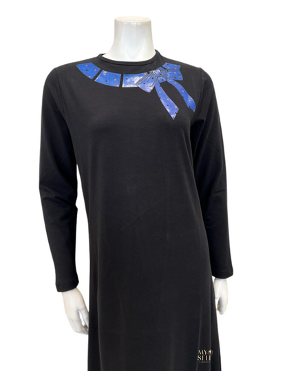 ESPi AG730 Bow Screen Print Pull On Teen Cotton Nightgown myselflingerie.com