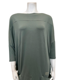 Oh! Zuza H23 Agave Green Modal Lounger Nightshirt with Pockets