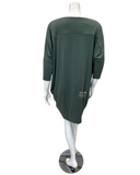 Oh! Zuza H23 Agave Green Modal Lounger Nightshirt with Pockets
