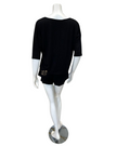 Oh! Zuza H32 Black Classic Lounge Short Pajamas Set mytselflingerie.com