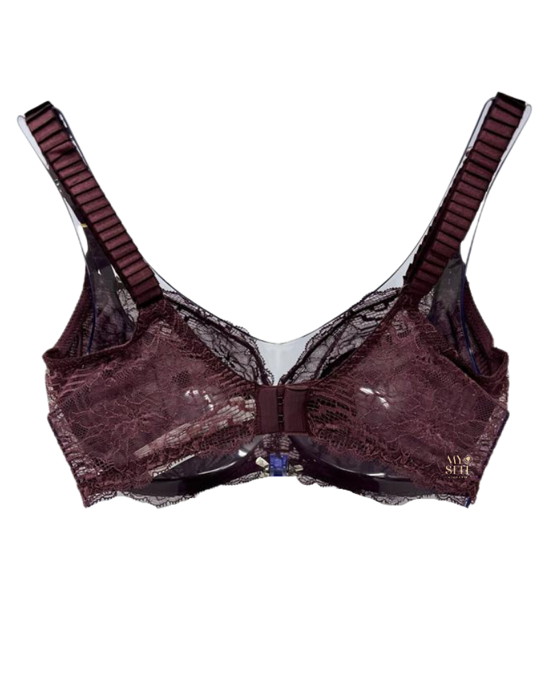 Chantelle 13L1 Prune Waltz Lace Underwire Bra myselflingerie.com