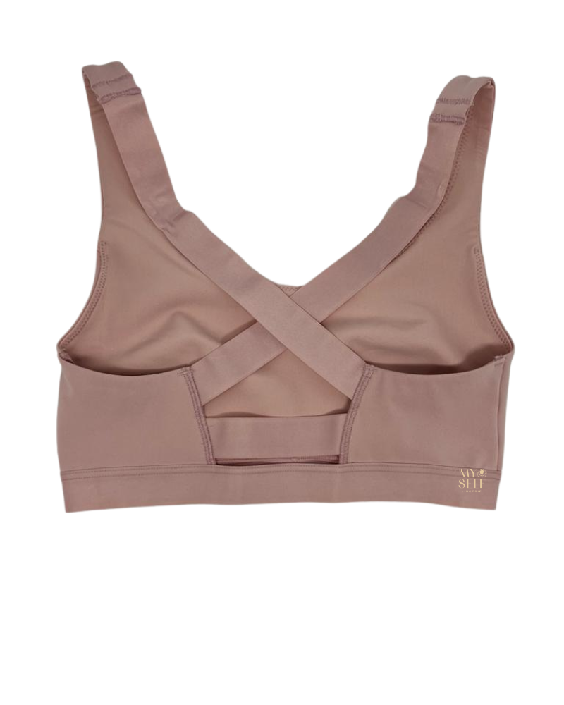 Btemptd 910405 B.active Blush Pink Sport Wire Free Bralette myselflingerie.com
