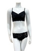Cosabella NEVER1324 + 07ZL Black Lace Curvy Bralette & Short Set myselflingerie.com