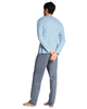 Calida 41968 #502 Placid Blue Relax Choice Men's 100% Supima Cotton Pajamas Myselflingerie.com