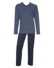 Calida 41667 #479 Dark Sapphire Relax Streamline Men's 100% Cotton Pajamas myselflingerie.com