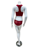 Cosabella NEVER1355 + 07ZL Mystic Red Curvy Bralette & Shorts Set myselflingerie.com
