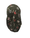 Lizi Headwear ACFOL Olive Floral Crimped Pre-Tied with Light Grip myselflingerie.com