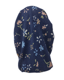 Lizi Headwear OBCFNA Navy Floral Crimped Open Back Pre-Tied with Light Non Slip Grip myselflingerie.com