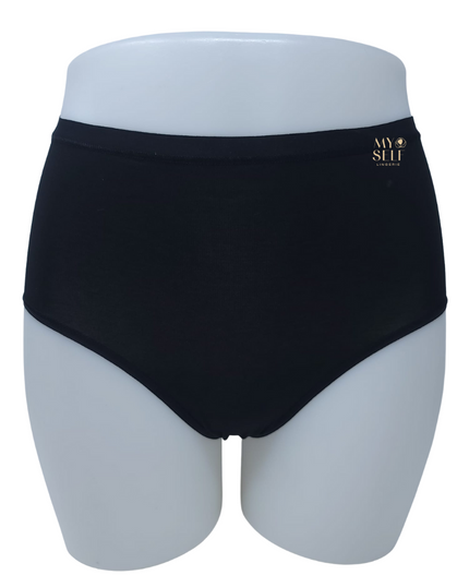 Calida 21375 #992 Black Natural Comfort Cotton Full Brief myselflingerie.com