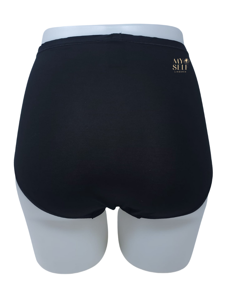 Calida 21375 #992 Black Natural Comfort Cotton Full Brief myselflingerie.com