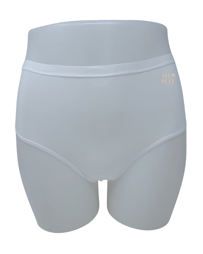 Calida 21375 #001 White Natural Comfort Cotton Full Brief myselflingerie.com