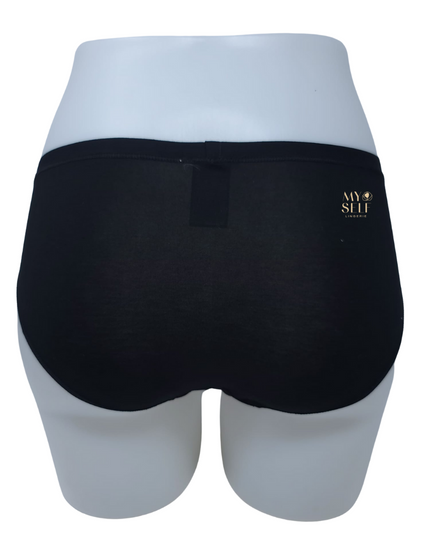 Calida 21175 #992 Black Natural Comfort Cotton Hipster myselflingerie.com