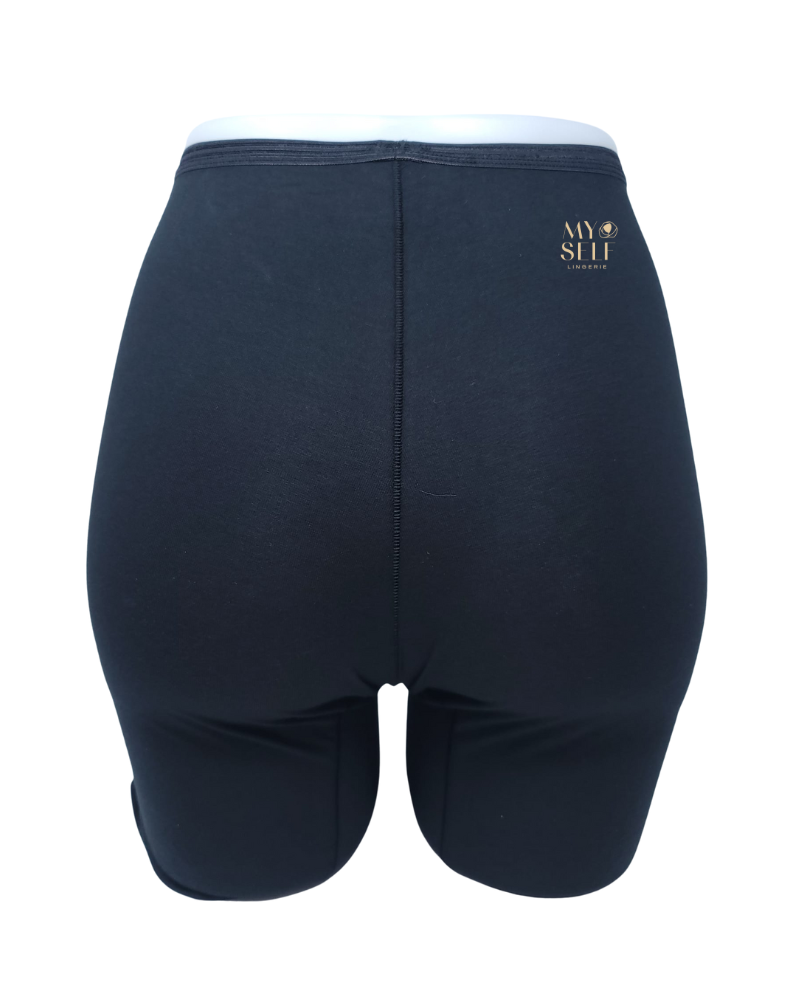 Calida 26024 #992 Black Comfort Cotton Boyshort Pants Long Leg myselflingerie.com