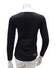 Calida 15075 #992 Black Long Sleeve Natural Comfort Cotton Undershirt myselflingerie.com