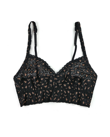 Hanky Panky 7J7271 + 7J1201 Black/Praline X Dye Retro Bralette + Boyshort myselflingerie.com