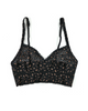 Hanky Panky 7J7271 + 7J1201 Black/Praline X Dye Retro Bralette + Boyshort myselflingerie.com