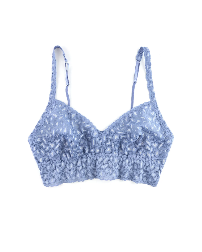 Hanky Panky 7J7271 + 7J1201 Stonewash Blue X Dye Retro Bralette + Boyshort myselflingerie.com