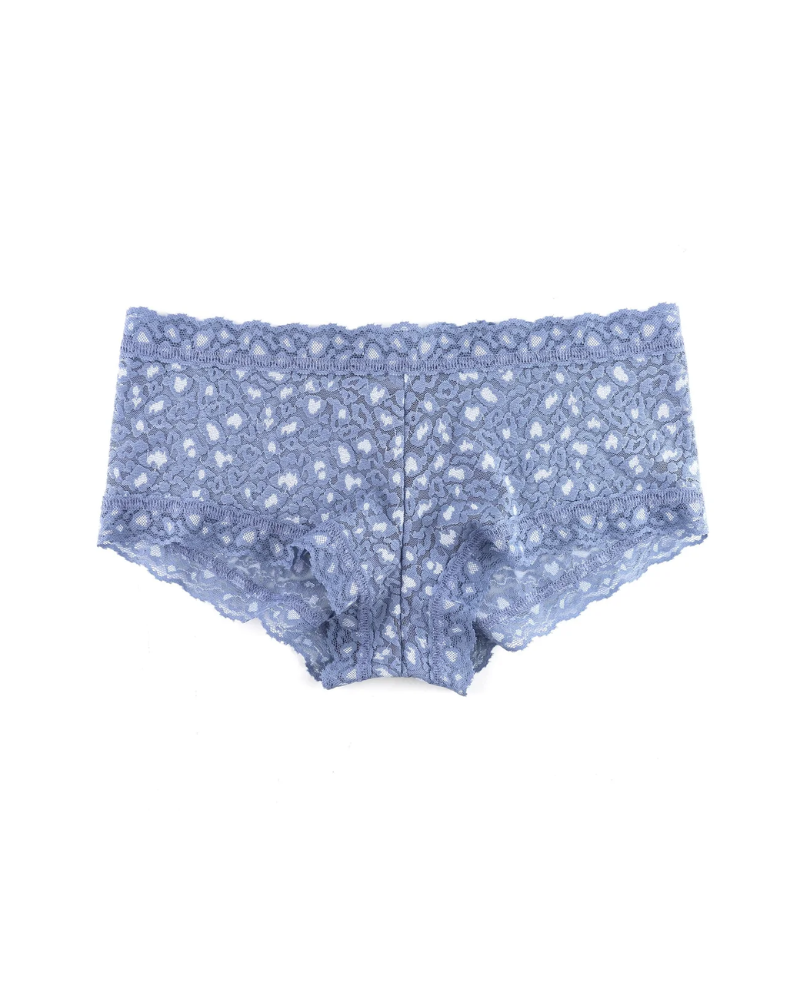 Hanky Panky 7J7271 + 7J1201 Stonewash Blue X Dye Retro Bralette + Boyshort myselflingerie.com