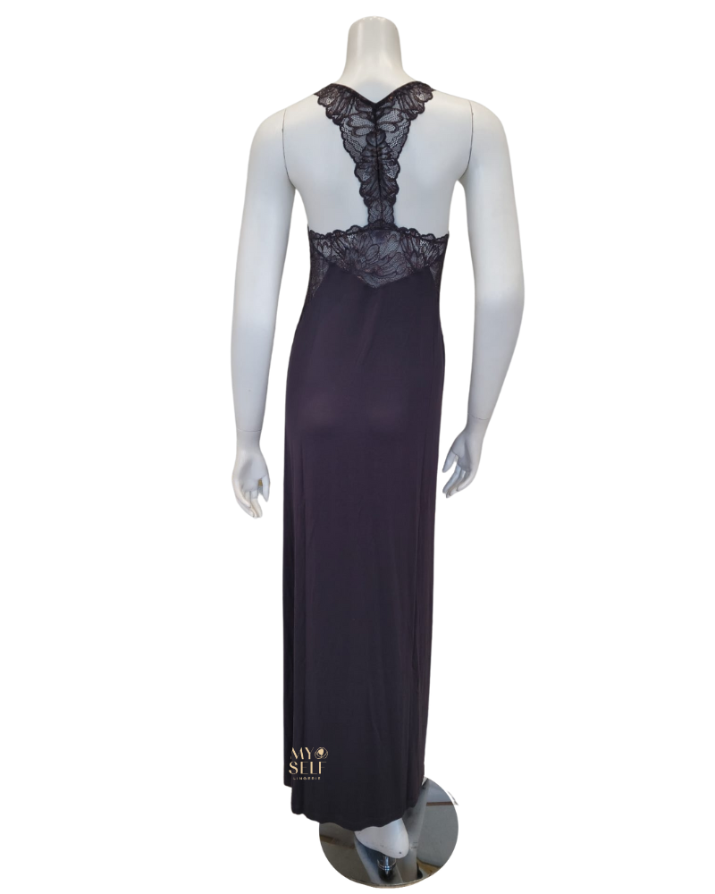 Fleur't 6033 Shale Indulgence Lace Bustier Gown myselflingerie.com