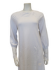 Oh! Zuza M8907 Lace Raglan Long Sleeve White Modal Nightshirt  myselflingerie.com